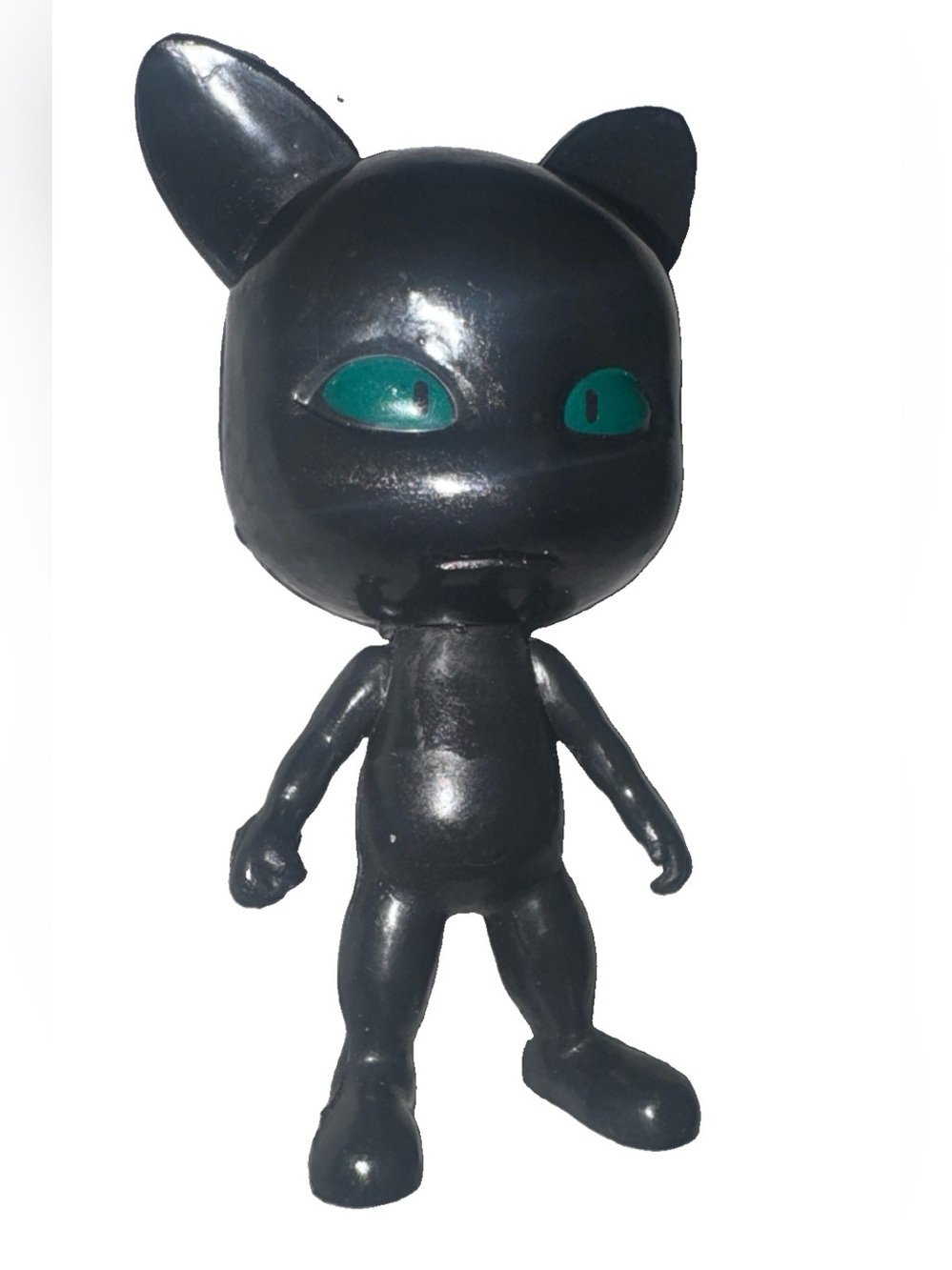 Black Cat Plush-Style Chew Toy for Cats